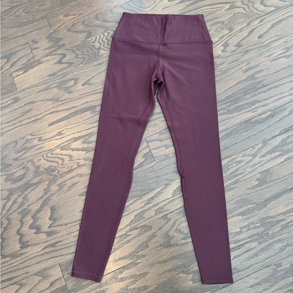CRZ YOGA Thermal Fleece Lined Leggings Women 28'' - XS in Arctic Plum Color